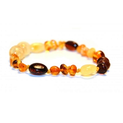 Adult Baroque Olive Amber Clasp Bracelet